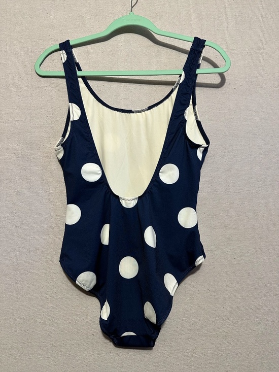 NWT Solid & Striped One-Piece Swimsuit - size L - Picture 2 of 4